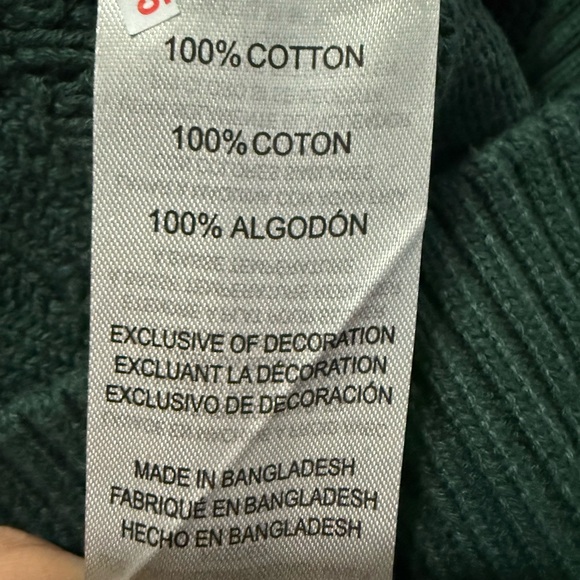 Ben Sherman Sweater Men XL Green/Spruce 100% Cotton Crew Neck Preppy Minimalist - Picture 9 of 10